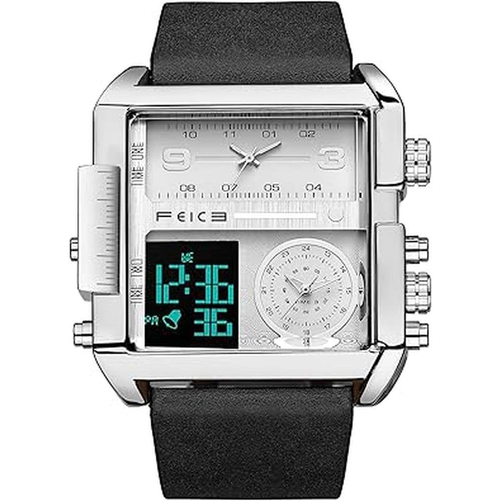 Men's Feice Watch Feice Digital LED Analog Quartz Wristwatch Luxur