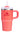Stanley Quencher H2.0 Tumbler with Handle and Straw 20 oz | Flowstate 3-Position Lid | Cup Holder Compatible for Travel | Insulated Stainless Steel Cup | BPA-Free | Hot Coral