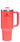 Stanley Quencher H2.0 Tumbler with Handle and Straw 40 oz | Flowstate 3-Position Lid | Cup Holder Compatible for Travel | Insulated Stainless Steel Cup | BPA-Free | Hot Coral