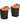 Patikil Camera Lens | Patikil Camera Lens Bag 2 Pcs 3 3 Id X 5 5 H Cylindrical Drawstring Lens Pouch With Thick Protective Neoprene Lens Case For Dslr Camera Lens Water Coffee Cups Black Orange