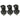 Manfrotto Reversible Rubber | Manfrotto Reversible Rubber Metal Spiked Feet For Select Tripods Set Of 3 116Spk3 Black