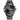 AIYISHI Men's Analog Quartz Watch with Date Display & Luminous Hands Waterproof, Luxury Black Stainless Steel Watch, Rotatable Bezel Classic Business Dress Wristwatch Relojes De Hombre