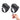 TikTok Scrolling Ring - Bluetooth Remote for TikTok, Premium Page Turner Ring Pair for iPhone iPad, Video & Music Controller, iOS Android Compatible,2 Pack