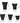 Patikil Lens Pouch | Patikil Lens Pouch Bag Set 5 Pcs Camera Lens Bag With Hook And Loop Shockproof Lens Case With Thick Protective Neoprene For Slr Lens Water Cups Black Red