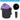 Patikil Camera Lens | Patikil Camera Lens Bag 2 Pcs 3 Id X 3 9 H Cylindrical Drawstring Lens Pouch With Thick Protective Neoprene Lens Case For Dslr Camera Lens Water Coffee Cups Black Purple