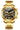 MASTOP Men Rotatable Bezel Gold Dial Luminous Watch Stainless Steel Band Waterproof Analog Quartz Watches (Gold)