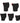 Patikil Lens Pouch | Patikil Lens Pouch Bag Set 5 Pcs Camera Lens Bag With Hook And Loop Shockproof Lens Case With Thick Protective Neoprene For Slr Lens Water Cups Black Red