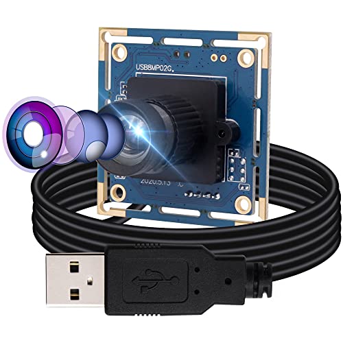 Camera Usb Drive Computer 8MP USB Camera Module | High-End Wide Angle PC Camera 75 Degree No Dis ...