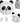 Kids Wireless Earbuds with Rotating Chaging Case Wireless Bluetooth Earbuds for Kids, Kid Ear Buds with Mic, 88dB Safe Volume, Earphones Earpods in-Ear for Android iOS Cell Phone Laptop, Panda