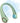 CIVPOWER Neck Fan: Portable Personal Neck Cooling Rechargeable Bladeless Fan - Hands Free 3 Speed 4000 mAh Battery USB Operated Wearable Headphone Design - Gift for Men Women Outdoor (Light Green)
