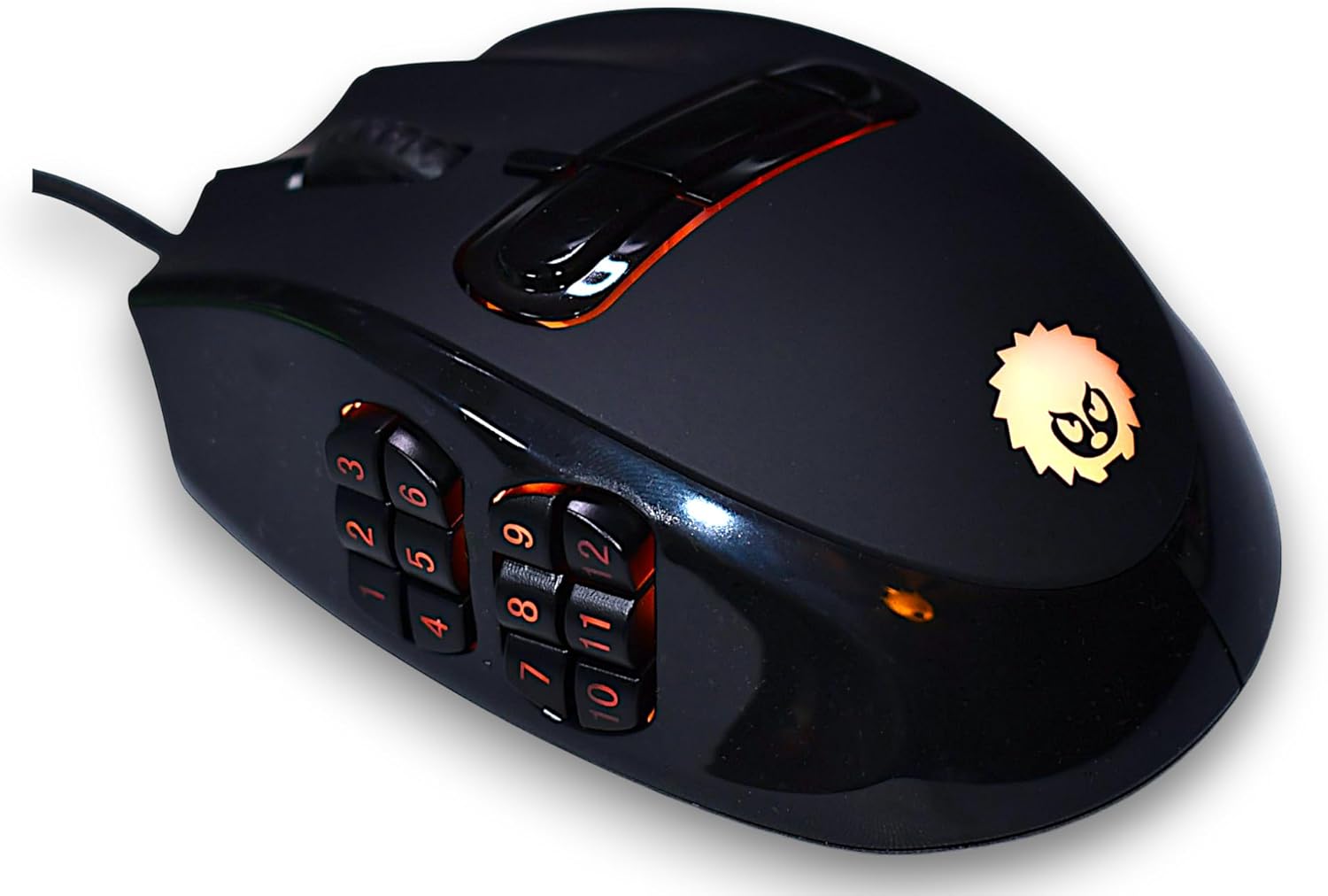 Scriptable Gaming Mouse MMO Gaming Mouse with 23 Programmable Buttons and 16,000 DPI Sensor Jo ...