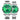 MASTOP Couple Watches Classic Golden Stainless Steel Watch His and Hers Waterproof Quartz Watch (Silver Green)
