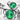 MASTOP Couple Watches Classic Golden Stainless Steel Watch His and Hers Waterproof Quartz Watch (Silver Green)