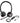 MKJ USB Headset with Noise Canceling Microphone, Dual Ear Wired Computer Headphone for Laptops, PC Headset for Call Centers, Remote Work, Zoom, and Ms Teams
