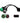 YPP OBD to Type 2 Green9p J1939 and 6p J1708 Split Y Cable for Diesel Truck Diagnostics