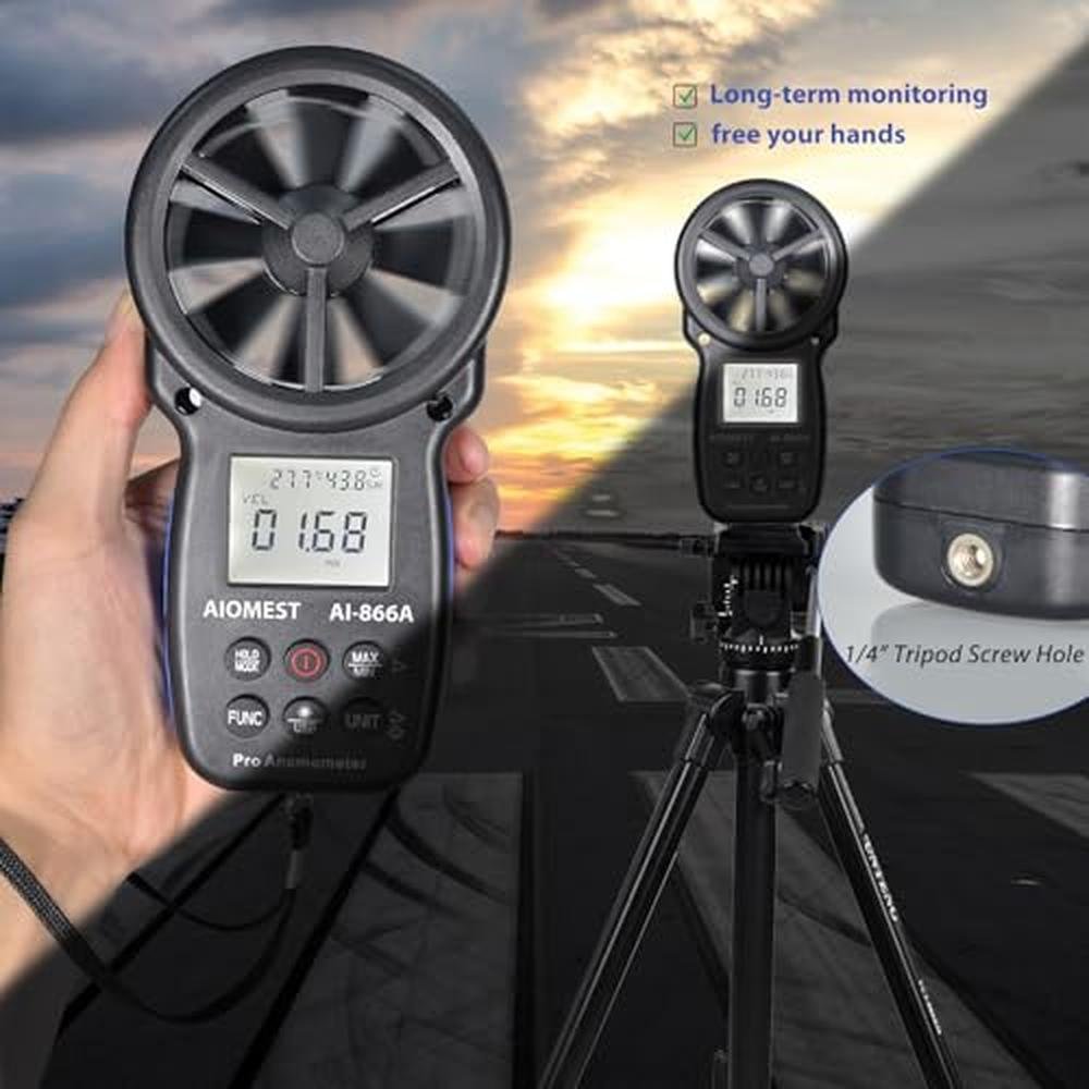 AIOMEST AI 100 Digitale anemometer, windmeter, handheld, CFM AIOMEST AI 100 Digitale anemometer, windmeter, handheld, CFM