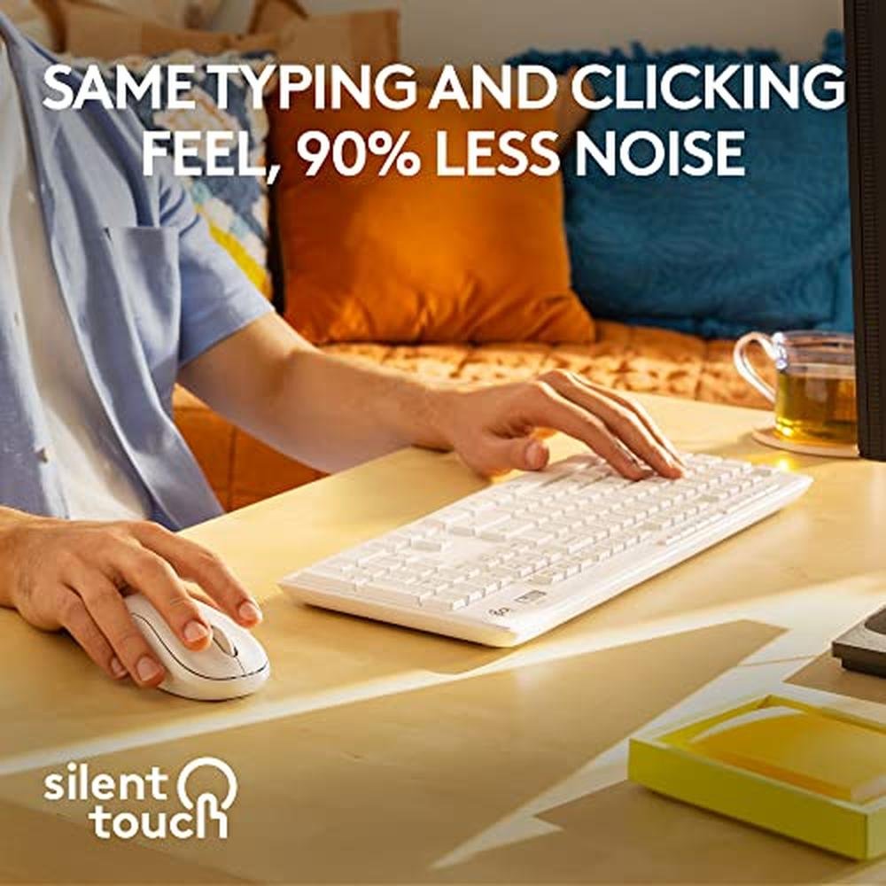 Less Precision Keyboard Logitech MK295 | Wireless Mouse & Keyboard Combo with SilentTouch ...