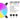 2-Pack Transparent USB RGB Desk Fan 120mm 5V CPU Cooling Fan with Colorful LED Lighting for PC Computer Laptop Home Office Quiet Operation