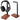 PHERKORM Walnut Wood Aluminum Headset Holder, Desktop Headphone Stand, Universal headphone holder for most music gaming headsets - Black Walnut