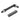 Omninmo Figure 7 Mini Double Ended Socket Allen Key 1/4 Inch 6.35mm L Rod Screwdriver 11-Piece Set Universal Screwdriver Screwdriver Bit Electric Manual Repair Tool