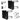 Universal Vertical Pole Mount Adapter Bracket for CCTV Security Camera PTZ Dome Vertical Pole Mounting Bracket Black with 4 Loops