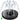 Yzert Solar Fountain with 2000 mAh Battery Backup Works in Cloudy, Glass Solar Powered Bird Bath Fountains with 7 Nozzles, 3.5 W Solar Fountain Pump for Birdbath,Garden, Outdoor, Pond (Black)