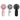 Portable Mini Fans 3-pack Handheld Personal Small Fan with 3-speed for Travel, USB Rechargeable Battery Operated Eyelash Fan, Black White Pink