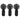 Portable Mini 3-pack Handheld Personal Small Fan with 3-speed for Travel, USB Rechargeable Battery Operated Eyelash Fan, Black