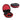 Hermitshell Hard Travel Case for Silensys E7 PurelySound MOVSSOU COWIN Tapela Audonia Active Noise Cancelling Bluetooth Headphones (Black Red)