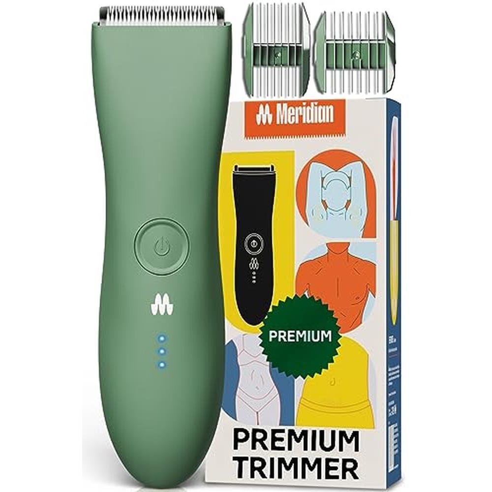 MERIDIAN The Trimmer Premium - Body Hair Trimmer Electric Shaver for M ...