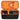 BOVKE Carrying Case for Bushnell Wingman View Golf GPS Speaker, Extra Mesh Pocket for Charging Cords and Accessories, Black Orange