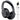 YMOO Bluetooth 5.2 Hybrid Active Noise Cancelling Headphones for Airplane Travel, Wired and Wireless ANC Headphones, 75H Playtime Over Ear Headphone, Bluetooth Headset with Mic for Adults Black