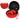 LTGEM Headphone Case for Beats Studio3 Solo3 Solo2 Solo Pro Wireless On-Ear Headphones - Travel Carrying Storage Bag (Outer Red Inner Black) 7.7 6.4 3.4