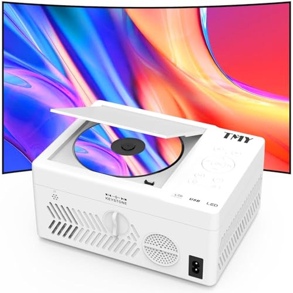 Projector DVD Player | TMY Bluetooth Projector with Built-in DVD Playe ...
