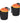 Patikil Camera Lens | Patikil Camera Lens Bag 2 Pcs 3 Id X 3 9 H Cylindrical Drawstring Lens Pouch With Thick Protective Neoprene Lens Case For Dslr Camera Lens Water Coffee Cups Black Orange