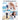 coldSky Portable Handheld Fan, 4000mAh Battery Operated Fan with LED Display, Handheld Neck Desk 3 in 1 Personal Small Fans, 90 Foldable Desk Fan with Base, 5 Speed Makeup Lash Fan for Women Blue