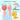 Glooglitter 4 Pcs Mini Handheld Fan Bulk, USB Rechargeable Portable Personal Fan, 3 Speed Wind, 180 Adjustable Fold, Cute Cat Ears Design, for Women Girls Indoor Outdoor Travel Camping Supplies