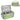 Jaffzora Carrying Case Compatible with Toniebox Starter Set,Cute Storage Bag Fits for Tonies Figures Characters,Tonies Headphones Accessories, Grey Green(Bag Only)