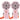 2 Pack Portable Handheld Fan, Mini Hand Held Fan, 6-15H Cooling Small Personal Fan, 180 Foldable Mini Desk Fan with 4 Quiet Speed, Neck Fan w Lanyard for Kids Women Men Travel Outdoor Office, Pink