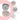 XANAD Hard Case for Logitech H390, H430, H570e, Zone 300, Zone 301 or JLab Go Work, JIAMQISHI, EAGLEND, FEABASK Wired Headset Stereo Headphones with Noise Cancelling Mic Headphones - Pink Grey