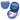 L LTGEM Kids Headphones Case Compatible with iClever BTH13 HS01 HS20 and Riwbox CT-7 CT-7S CF9 and ONITOO B90 Cat Ear Kids Headphones, Blue (Case Only)