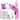 Pink Electric Screwdriver Cordless 47pcs 3.6V USB Battery Power Cordless Screwdriver Rechargeable with Driver Bit Set, Pink Small Electric Drill Set 4.5Nm. 2 Position Handle Repair Screw Gun for Women