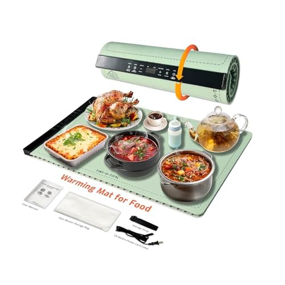 Food Warming Mat | TinyTifal Electric Heating Mat for Countertop with ...