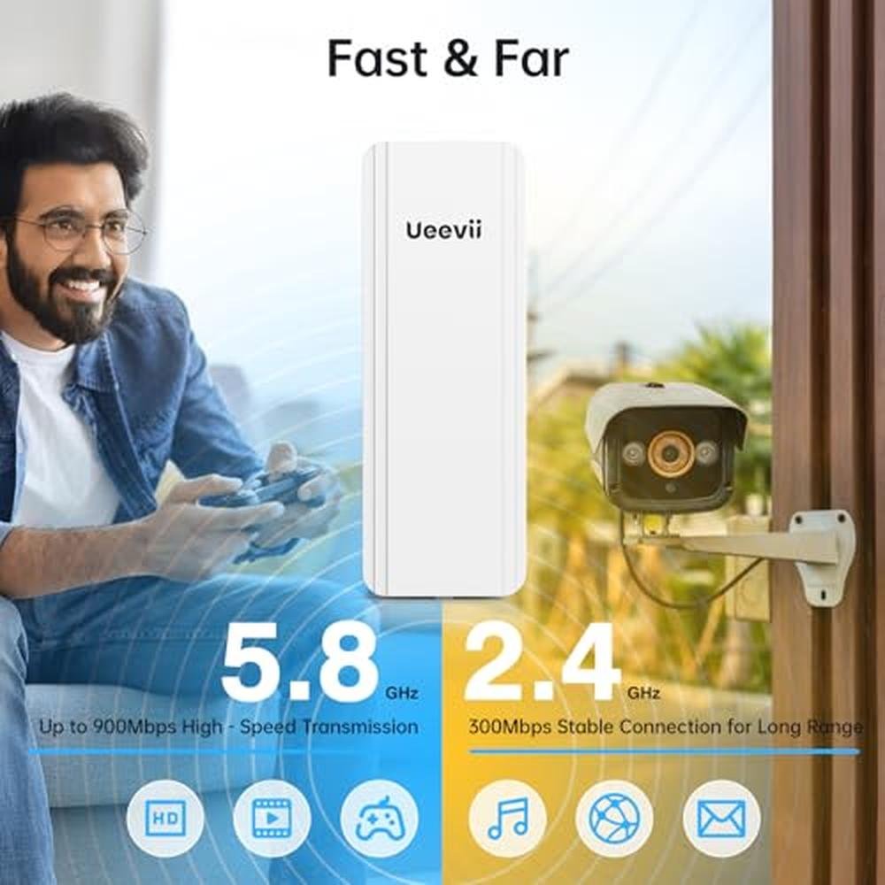 Bridge Point | UeeVii Dual-Band Wireless Bridge Router Kit 2.4G 5.8G ...