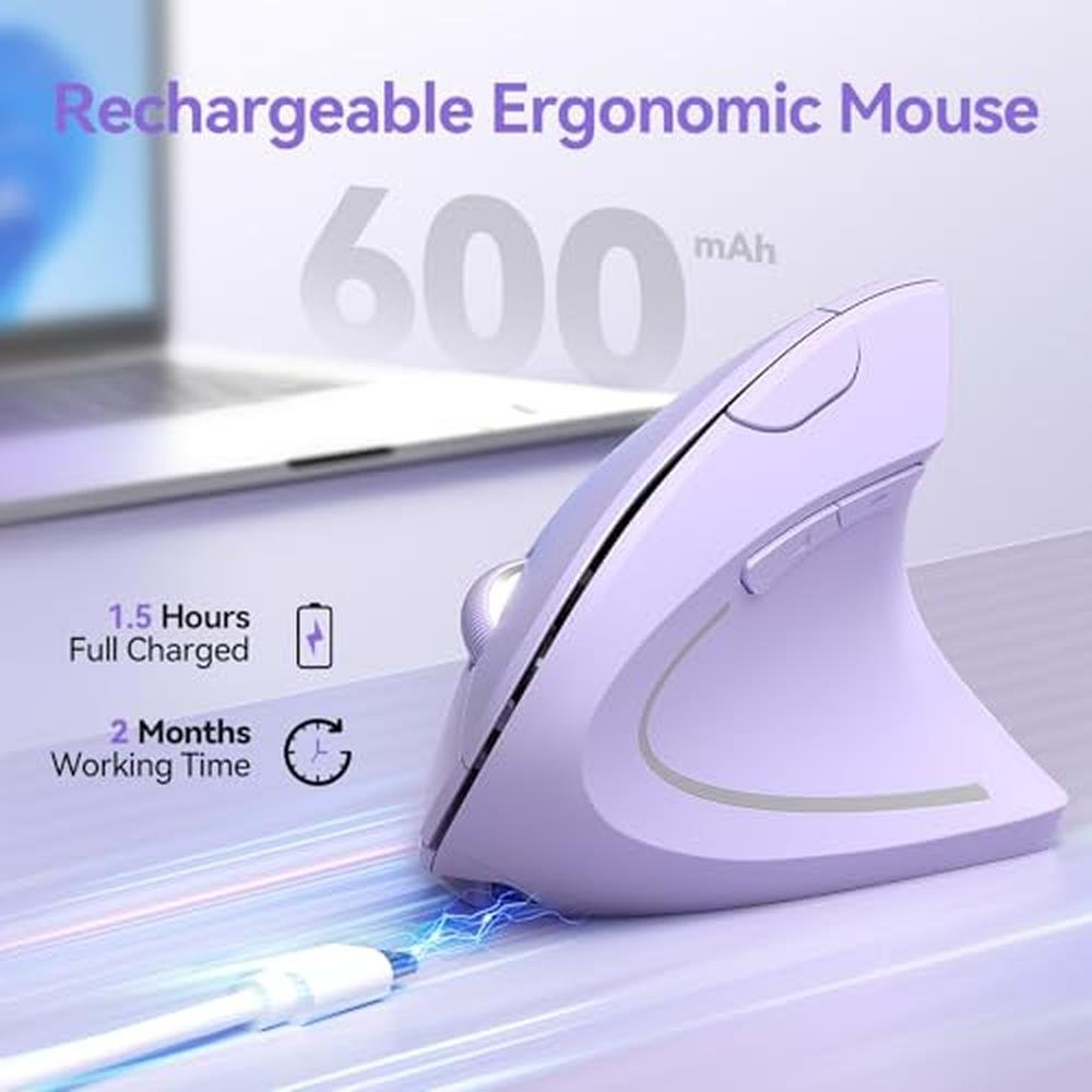 Technet Mouse Driver M003 Ergonomic Wireless Mouse | TECKNET M003 2.4GHz USB Vertical Silent ...