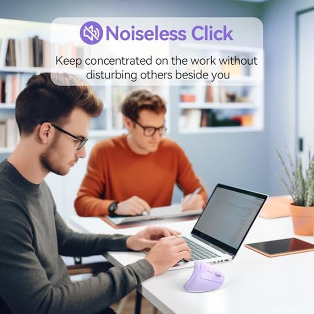 Ergonomic Wireless Mouse | TECKNET M003 2.4GHz USB Vertical Silent ...
