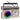 M-Amazup Radios Portable AM FM, Retro Portable Radio with Bluetooth Speaker and Flashlight, Strong Reception with Colorful Mood Lights, TF Card, Solar/Battery/AC Rechargeable for Gift,Elder,Home, Gold