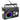 M-Amazup Radios Portable AM FM, Retro Portable Radio with Bluetooth Speaker and Flashlight, Strong Reception with Colorful Mood Lights, TF Card, Solar/Battery/AC Rechargeable for Gift,Elder,Home,Black