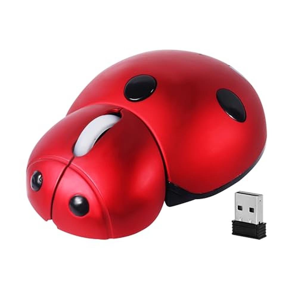 Ladybug Mouse Logitech Wireless Mouse for Laptop, PC, and Notebook - Premium Ladybug Design ...