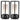 Portable Metal Table Lamp, Cordless Table Lamp, Rechargeable Battery Powered Portable LED Desk Lamp, 3 Color Stepless Dimming Touch, for Bedroom Restaurant Home Outdoor (2 Set of Black)